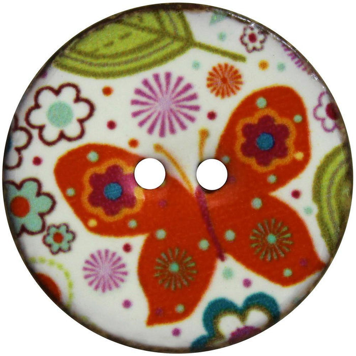 Inspire Buttons 34 mm / Butterfly (2 per card) Accessories HA Kidd The Wool Queen