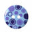 CIRQUE Novelty 2-Hole Button - Light Blue - 23mm (7⁄8″) - Circles - 2 count Buttons & Snaps The Wool Queen The Wool Queen