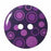 CIRQUE Novelty 2-Hole Button - Purple - 23mm (7⁄8″) - Circles - 2 count Buttons & Snaps The Wool Queen The Wool Queen 058601112936