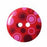 CIRQUE Novelty 2-Hole Button - Red - 23mm (7⁄8″) - Circles - 2 count Buttons & Snaps The Wool Queen The Wool Queen 058601112943