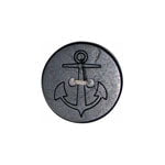 ELAN Two Hole Button - 13mm (1/2″) - Black Buttons & Snaps The Wool Queen The Wool Queen 058601041014