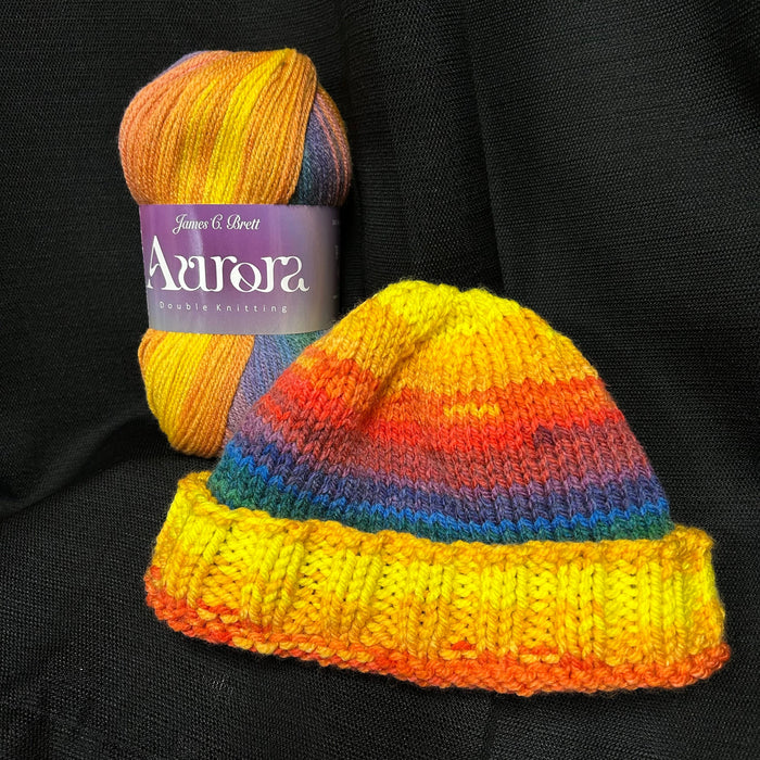 Aurora Chunky by James C Brett AC01 Rich Rainbow Yarn James C Brett The Wool Queen 5055559634317