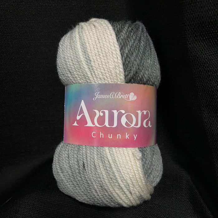 Aurora Chunky by James C Brett AC05 Silver Ore Yarn James C Brett The Wool Queen 5055559642961