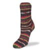 Flotte Sock Black 1192 Black-Red/Yellow/Green/Pink Yarn The Wool Queen The Wool Queen