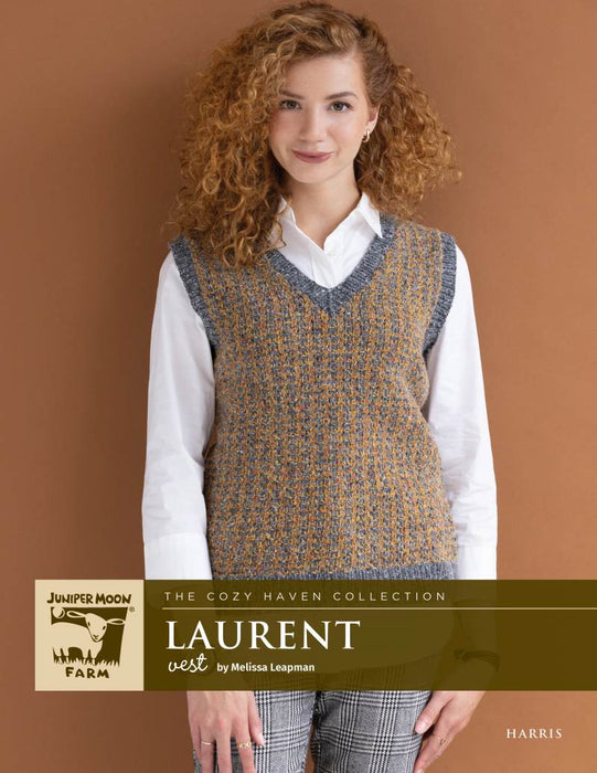 Juniper Moon Farm Harris Pattern - Laurnet Vest Yarn Juniper Moon The Wool Queen 840373428250