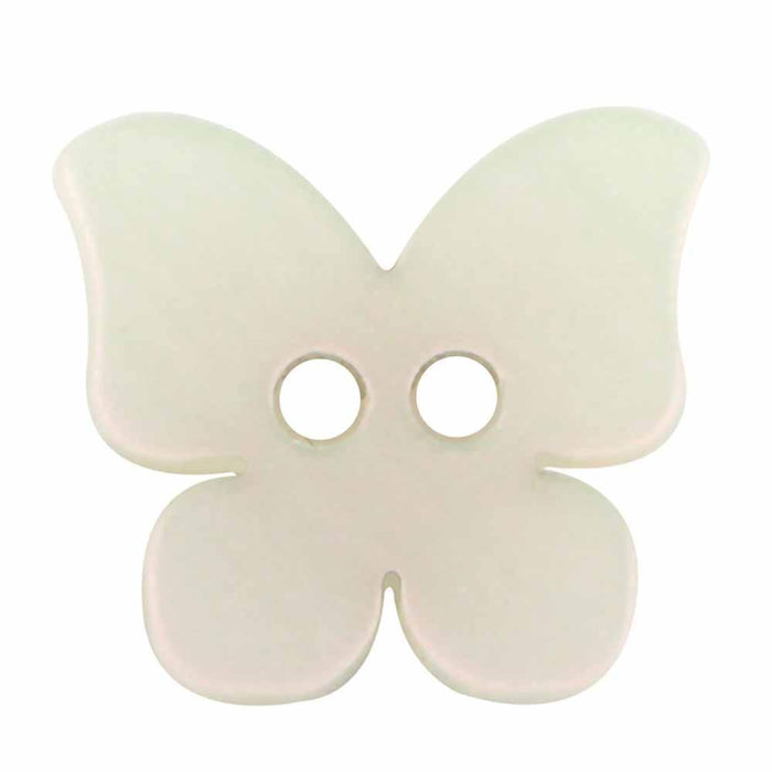 CIRQUE Novelty 2-Hole Button - Pink - 16mm (5⁄8″) - Butterfly Buttons & Snaps The Wool Queen The Wool Queen 058601113070