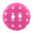 CIRQUE Novelty 2-Hole Button - Pink - 18mm (3⁄4″) - Polka Dots Buttons & Snaps The Wool Queen The Wool Queen 058601113308