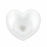 CIRQUE Novelty Shank Button - Pearl - 12mm (1⁄2″) - Heart Buttons & Snaps The Wool Queen The Wool Queen 058601113209