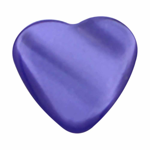 CIRQUE Novelty Shank Button - Purple - 11mm (3⁄8″) - Heart Buttons & Snaps The Wool Queen The Wool Queen 058601113063