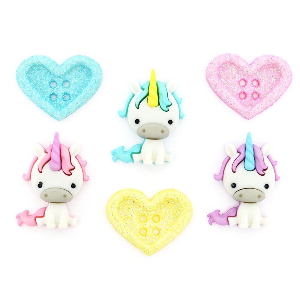 DRESS IT UP - Unicorn Love Buttons & Snaps The Wool Queen The Wool Queen 787117585766