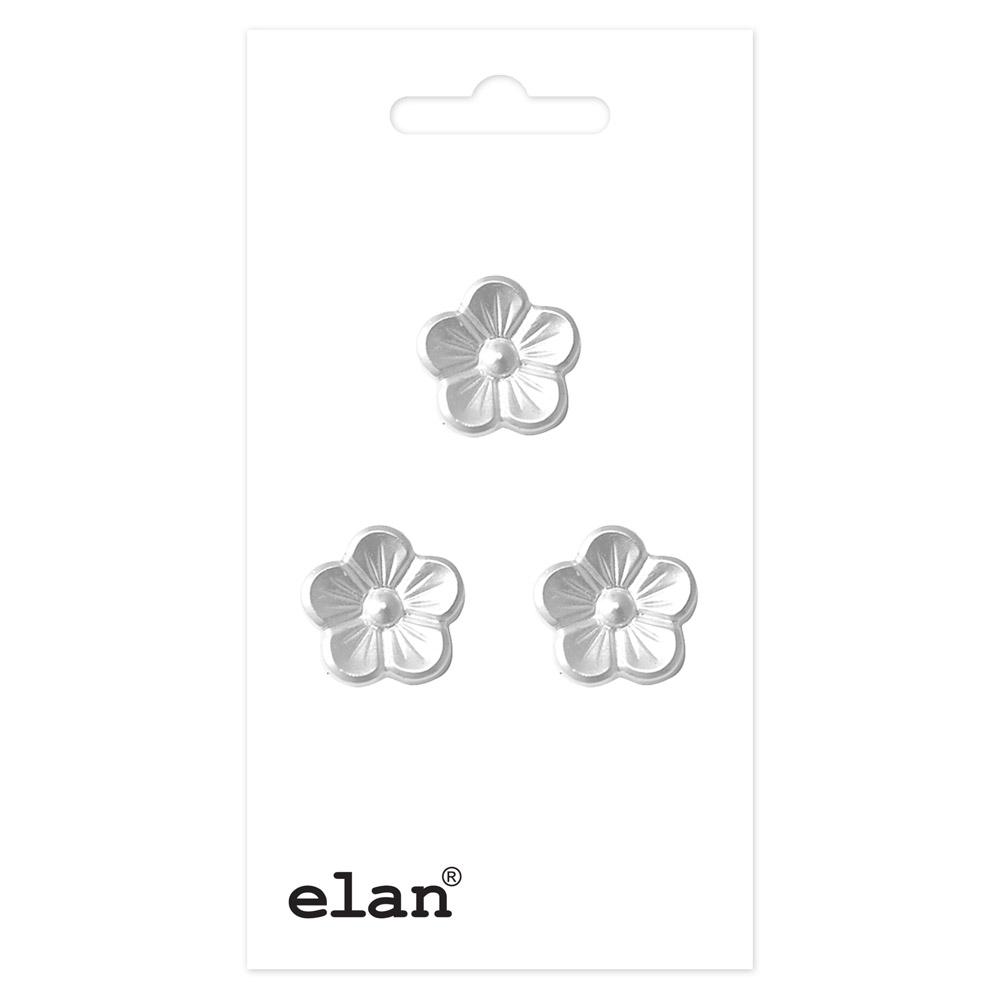 ELAN Floral Pearl Shank Button - 14mm Buttons & Snaps The Wool Queen The Wool Queen 058601051884