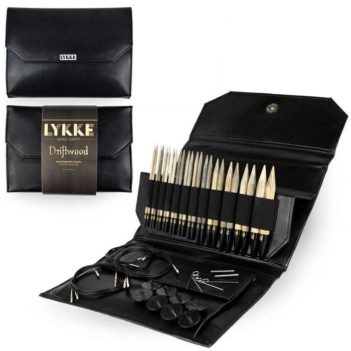 LYKKE Driftwood 5" Interchangeable Set Black Faux Needles & Hooks Lykke The Wool Queen