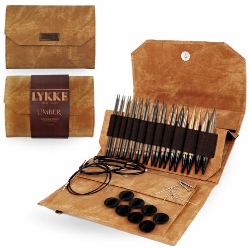 LYKKE Driftwood 5" Interchangeable Set umbra Needles & Hooks Lykke The Wool Queen 84127513261