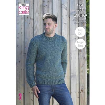 Patterns for Him! King Cole Super Chunky 5308 Patterns The Wool Queen The Wool Queen 5057886003743