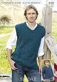 Patterns for Him! Sirdar Chunky 9193 Patterns The Wool Queen The Wool Queen 5024723991938