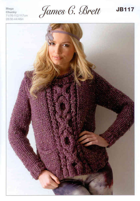 Women's Pullover Patterns JB117 Patterns The Wool Queen The Wool Queen 5055559600442