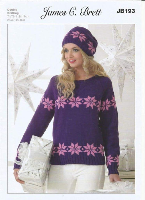 Women's Pullover Patterns JB193 Patterns The Wool Queen The Wool Queen 5055559602576
