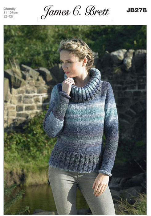 Women's Pullover Patterns JB278 Patterns The Wool Queen The Wool Queen 5055559604723