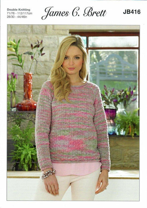 Women's Pullover Patterns JB416 Patterns The Wool Queen The Wool Queen 5055559608783