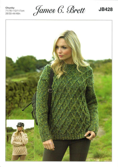 Women's Pullover Patterns JB428 Patterns The Wool Queen The Wool Queen 5055559608868