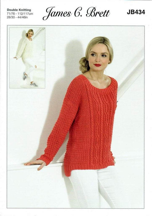 Women's Pullover Patterns JB434 Patterns The Wool Queen The Wool Queen 5055559609100