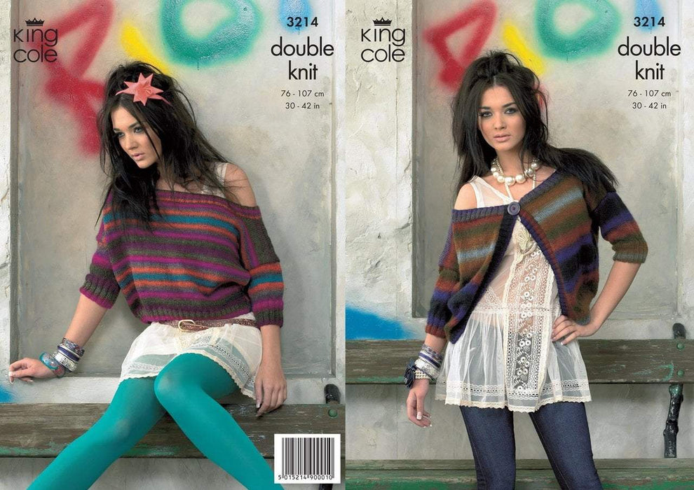 Women's Pullover Patterns King Cole KC3214 Patterns The Wool Queen The Wool Queen 5015214900010