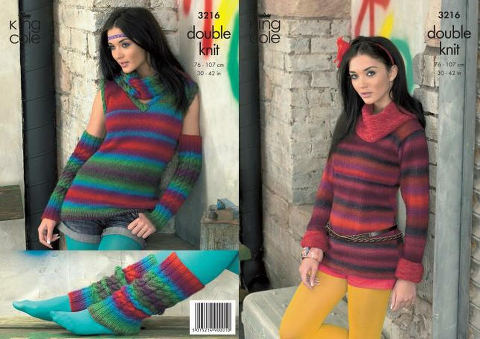 Women's Pullover Patterns King Cole KC3216 Patterns The Wool Queen The Wool Queen 5015214900010