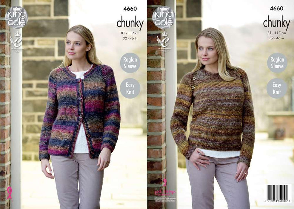 Women's Pullover Patterns King Cole KC4660 Patterns The Wool Queen The Wool Queen 5015214550802