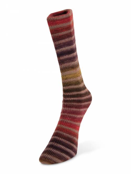 Paint Sock by Laines du Nord Red/Brick/Mustsrd/Olive #10 Yarn The Wool Queen The Wool Queen 806891496973