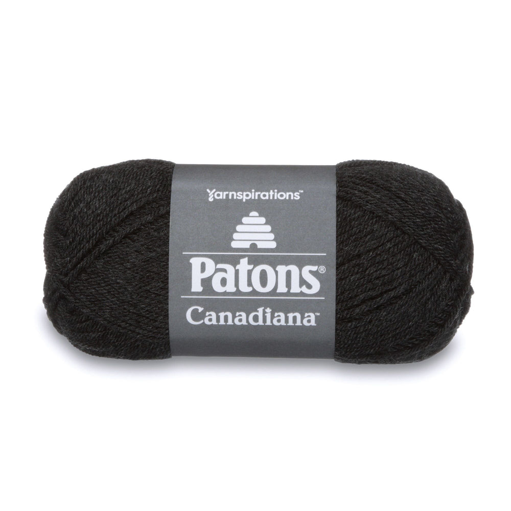 Patons Canadiana Dark Grey Mix 10042 1 Yarn Patons The Wool Queen 057355334366