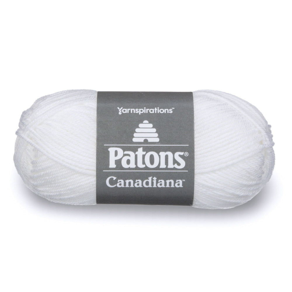 Patons Canadiana White 10005 1 Yarn Patons The Wool Queen 057355334281