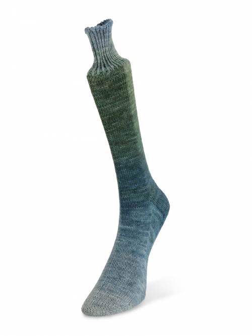 Watercolor sock by Laines du Nord #101 Greens/Blues Yarn The Wool Queen The Wool Queen