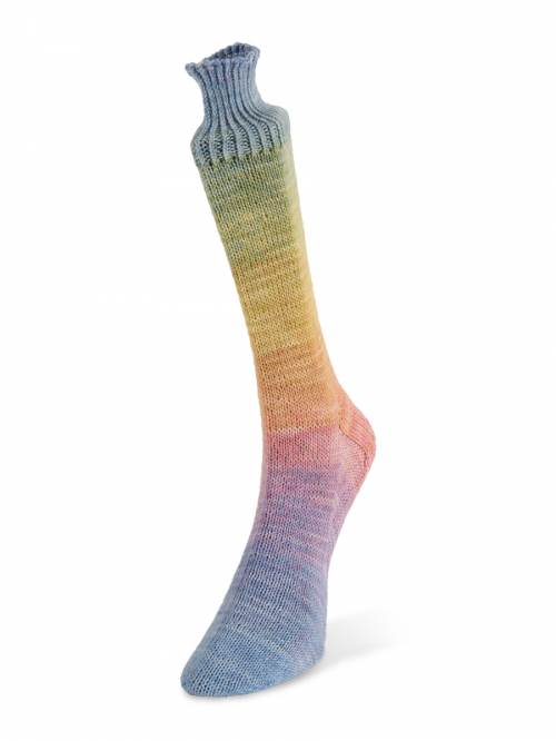 Watercolor sock by Laines du Nord #102 Rainbow Yarn The Wool Queen The Wool Queen